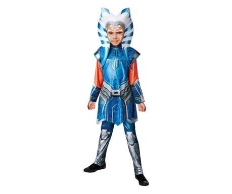 Costum Ahsoka Tano pentru copii - Star Wars: Razboiul Clonelor si The Mandalorian 5-6 ani 116 cm