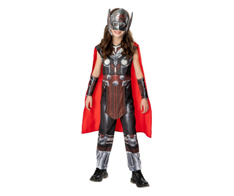Costum Mighty Thor pentru fete - Thor: Love and Thunder 5-6 ani 116 cm