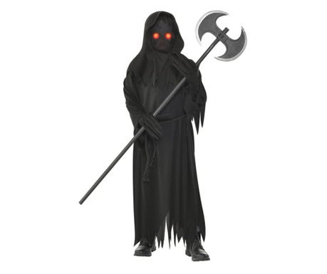 Costum Moartea Intunecata cu masca LED pentru copii 4-6 ani 110 cm