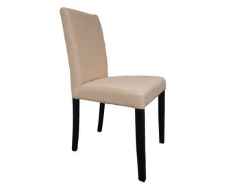 Scaun Susanne, 45x48x91, bej+wenge, piele artificiala