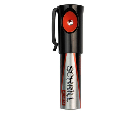 Звукова аларма за самозащита IdeallStore®, Schrill Alarm, алуминий, 50 употреби, 10.5 см