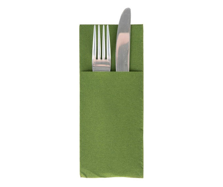 Салфетки с ДЖОБ за прибори за хранене - Softpoint (Маслинено зелено) / 33 х 40 см / 50 бр.