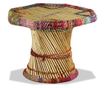 Stolić za kavu, bambus, s chindi detaljima, višebojni