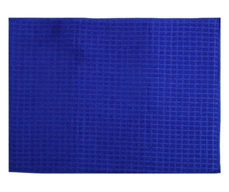 Prosop absorbant textil de bucatarie Pufo Cooking pentru uscare pahare si vase, 50 cm, albastru