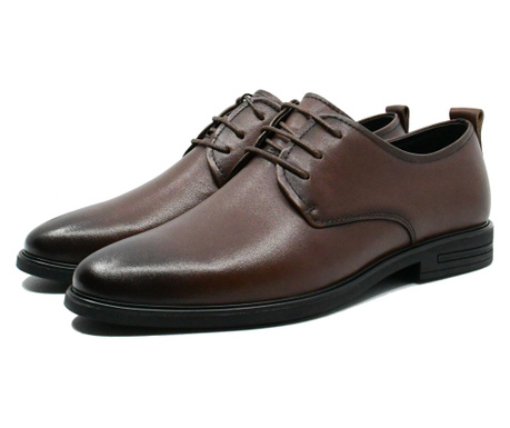 Pantofi eleganți bărbați Otter din piele naturală maro-44 EU