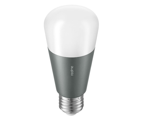 LED смарт крушка Realme, Wi-Fi, E27, 9W, 1000 lm, Бяла светлина (1700-6500K)