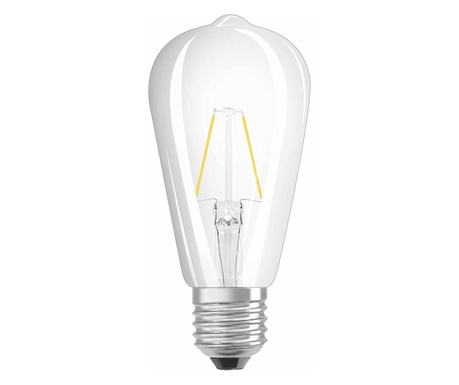 LED крушка Retrofit OSRAM, Edison Прозрачна 2W, 1x E27, Топла светлина