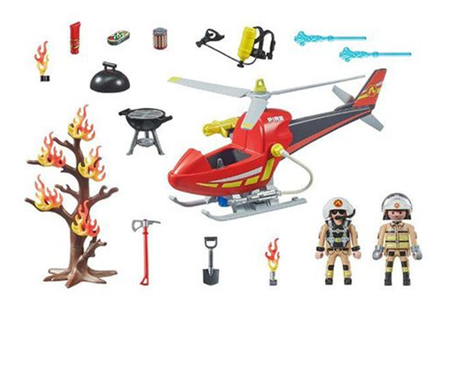 Playmobil: City Action Tűzoltó helikopter játékszett (71195)