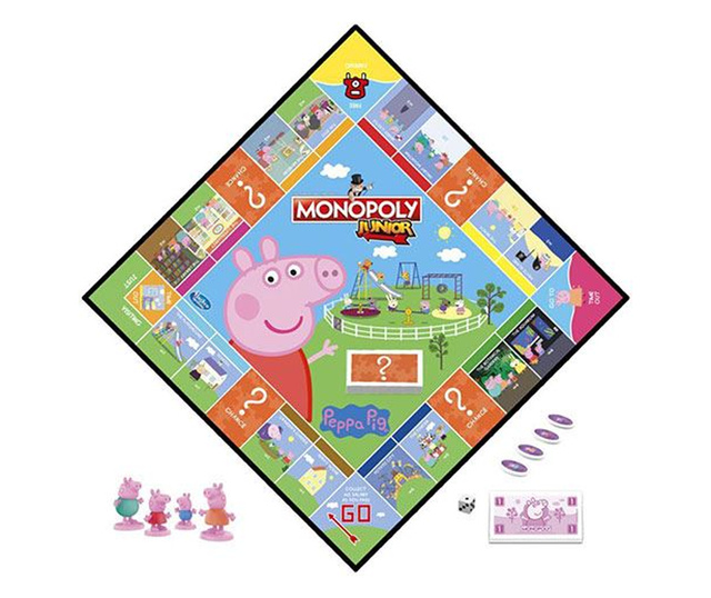 Hasbro Peppa malac Monopoly junior társasjáték (F1656)