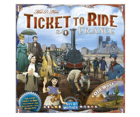 Days  of Wonder Ticket to Ride Map Collection 6: France & Old West társasjáték (GAM37601)