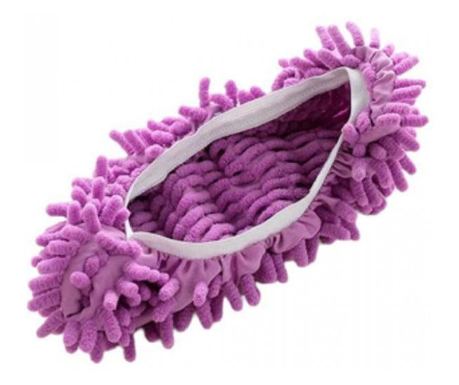 Set 2 papuci sau rezerve pentru mop din microfibra, mov