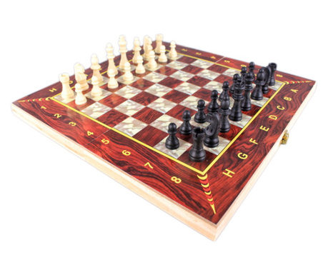 Дървен шах 3в1 EmonaMall - Код W4215