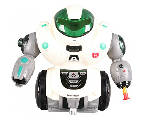 Детски танцуващ робот с 3D светлини и оръжие с пара EmonaMall - Код W4764