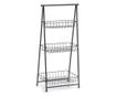 Zeller Blair polc, fm, fekete, llthat, 43 x 30 x 90 cm