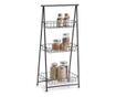 Zeller Blair polc, fm, fekete, llthat, 43 x 30 x 90 cm