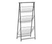Zeller Blair polc, fm, fekete, llthat, 43 x 30 x 90 cm