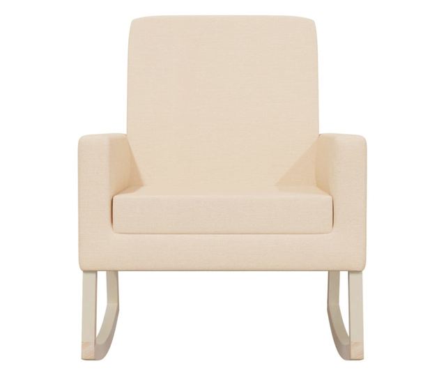 Stolica za ljuljanje, krem, tekstilni materijal