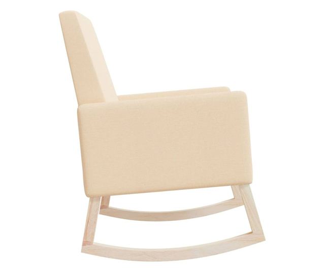Stolica za ljuljanje, krem, tekstilni materijal