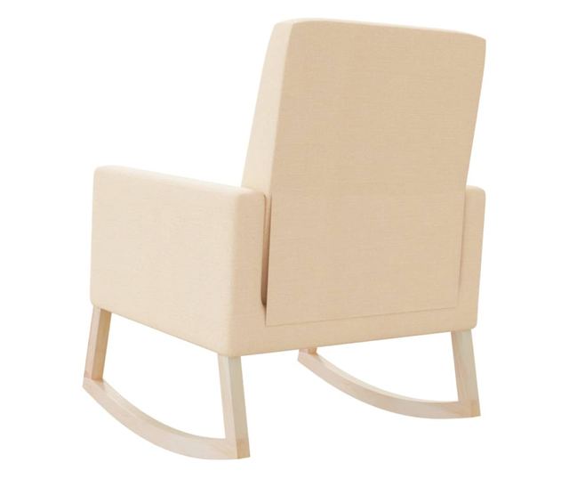 Stolica za ljuljanje, krem, tekstilni materijal