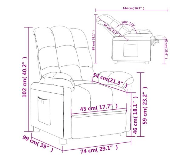 Sklopiva stolica, žuta, tekstilni materijal