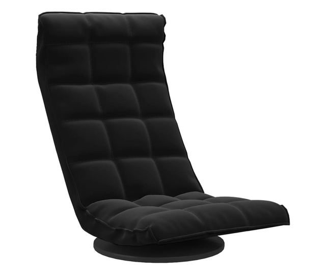 Podesni crni stolac, baršunasti