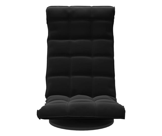 Podesni crni stolac, baršunasti