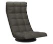Sjedalo s rotirajućim podnožjem, tamnosivo, tekstilni materijal
