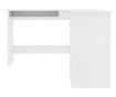 Birou de colț în formă de L, alb, 120 x 140 x 75 cm, PAL