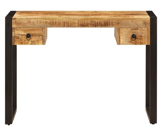 Stol s 2 ladice, 110 x 50 x 77 cm, masivno drvo manga