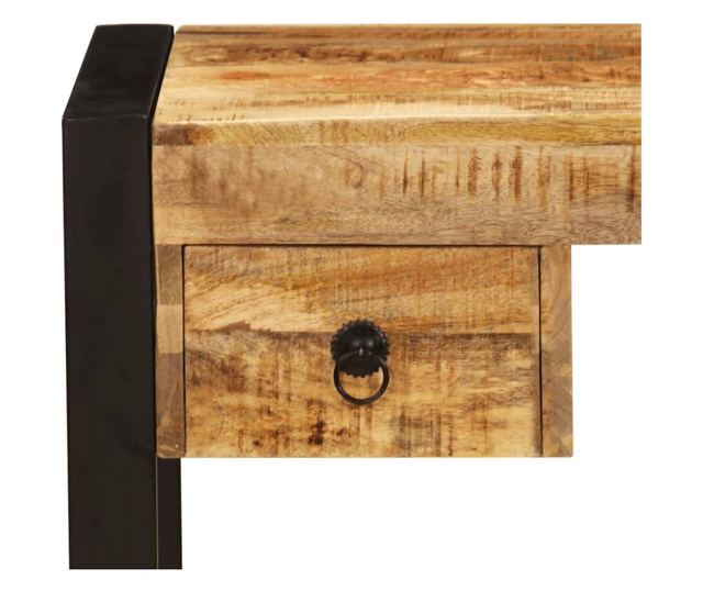 Stol s 2 ladice, 110 x 50 x 77 cm, masivno drvo manga