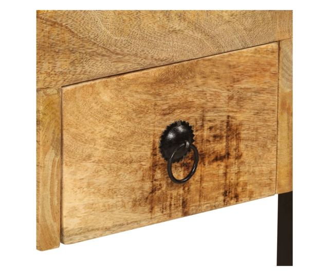 Stol s 2 ladice, 110 x 50 x 77 cm, masivno drvo manga