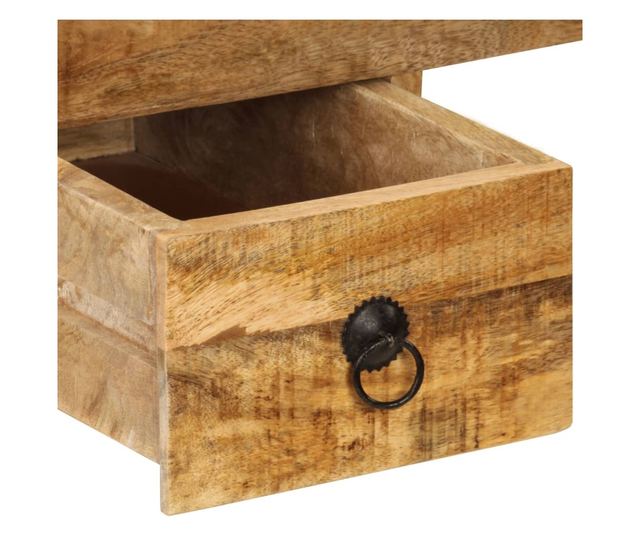 Stol s 2 ladice, 110 x 50 x 77 cm, masivno drvo manga