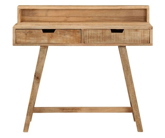 Ured, 100x45x90 cm, neobrađeni drvo manga