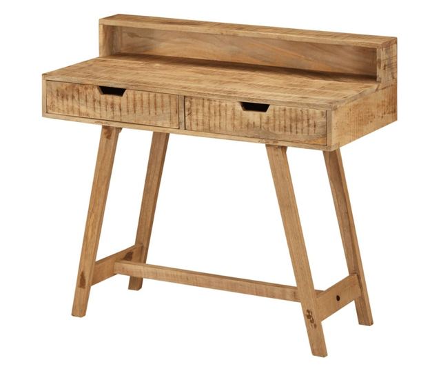 Ured, 100x45x90 cm, neobrađeni drvo manga