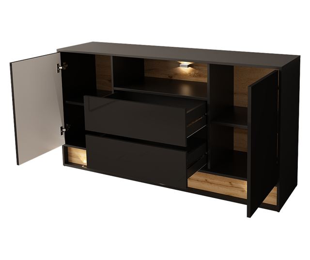 Komoda Vision 85x160x40 Crna