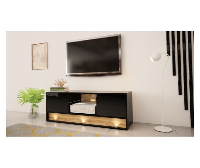TV komoda Vision 50x140x40 Crna