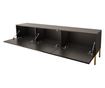 TV komód Hexa 52x190x37 Fekete