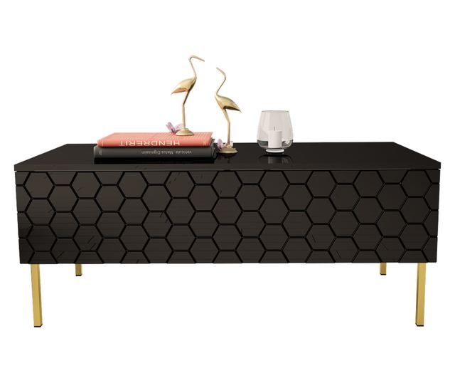 Stolić za kavu Hexa 49x120x55 Crna