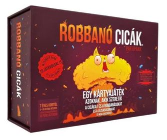 Игра на карти Gémklub Exploding cats - парти пакет