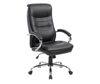 Stolac za upravu ANDY, ekološka koža, Crna