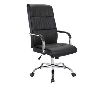 Kancelářské křeslo DEAL, mechanismus TILT, černé, ekologická kůže
