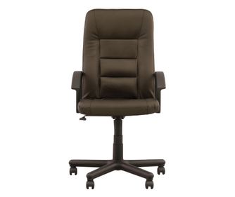 Stolac za upravu CREATIVE, tamnosmeđa ekološka koža