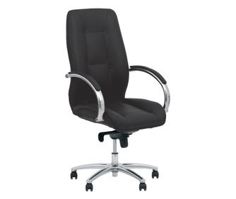 Stolac za upravu CHARISMA, Crna prirodna koža