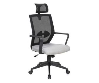 Upravljačka stolica SEA, Crna/Siva, Mreža/Tekstil