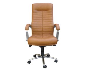 Stolac za upravu SENNA, svijetlosmeđa prirodna koža