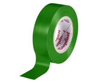 PVC elektromos szigetelő szalag (H x Sz) 10 m x 19 mm, zöld PVC 302 Coroplast, tartalom: 1 tekercs