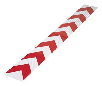 Figyelmeztető csík, piros, (H x Sz) 1 m x 115 mm, tartalom: 1 db, Toolcraft RTS