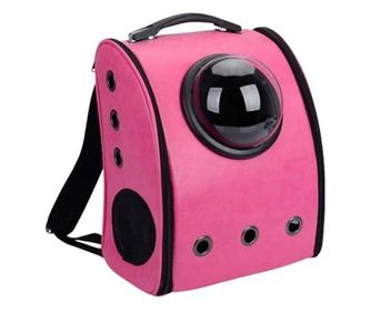 Rucsac transport animale de companie, tip capsula astronaut, Gonga® Roz Pink