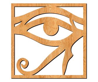 Fali dekoráció, Lovie Eye of Ra, 60x60cm, Aranytölgy