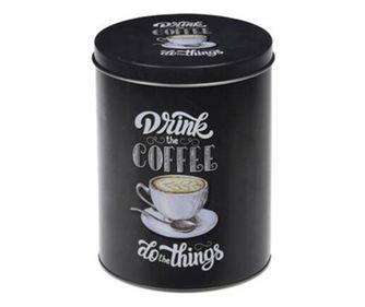 Recipent Cafea Retro Do Thinghs, metal, 10 x 14 cm